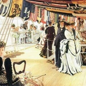 Ball on board by James Tissot - Art Print