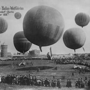 Balloon Race in Berlin Germany - Art Print