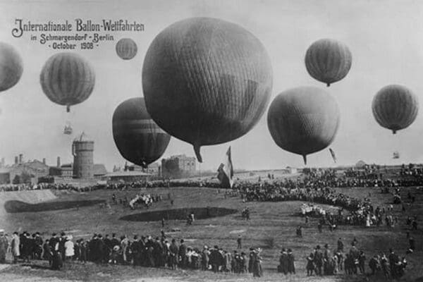 Balloon Race in Berlin Germany - Art Print