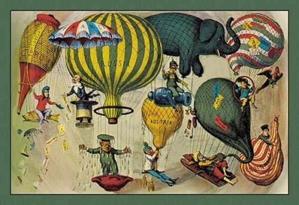 Balloonists as Symbols of Nationalism - Art Print