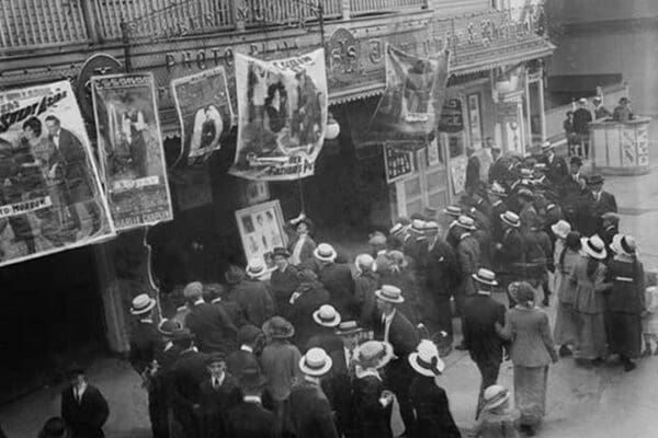 Ballyhoo men Flock to Coney Island - Art Print