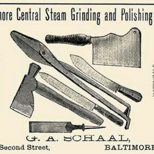 Baltimore Central Steam Grinding and Polishing Works - Art Print