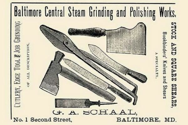 Baltimore Central Steam Grinding and Polishing Works - Art Print