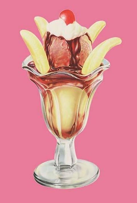 Banana Sundae - Art Print