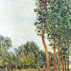 Banks of the Loing in Moret by Alfred Sisley - Art Print