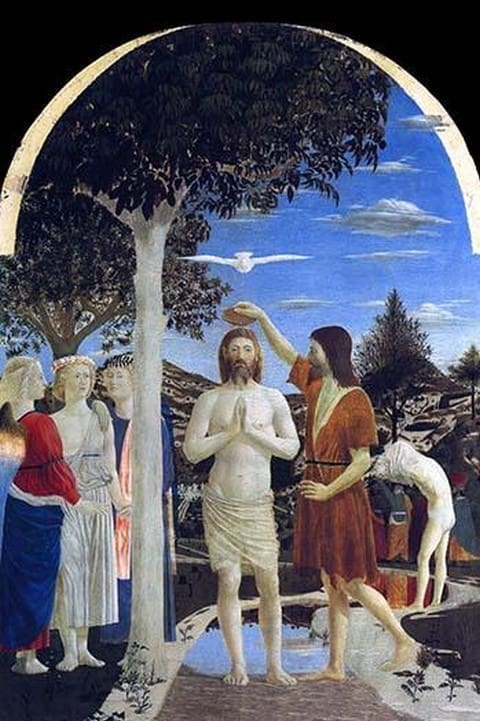 Baptism of Christ by Piero della Francesca - Art Print