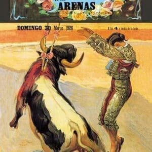 Barcelona: Toros en las Arenas by A. Gual - Art Print