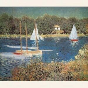 Bassin D'Argenteuil by Claude Monet - Art Print