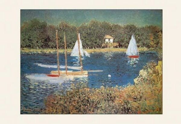 Bassin D'Argenteuil by Claude Monet - Art Print