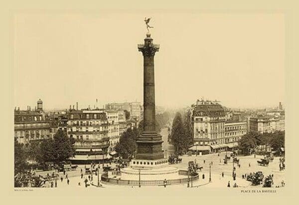 Bastille Place - July Column by Helio E. LeDeley - Art Print