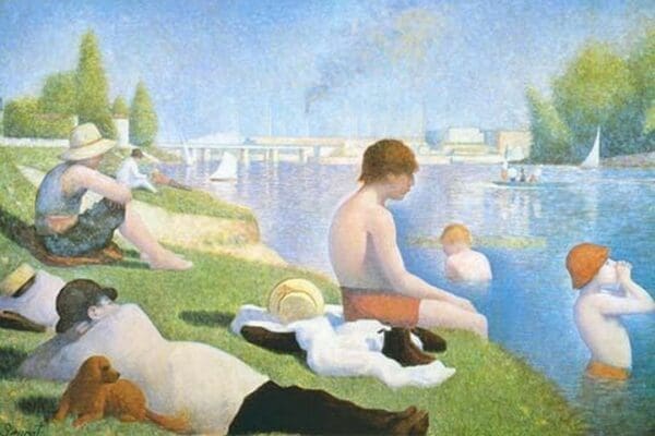 Bathing at Asnieres by Georges Seurat #2 - Art Print