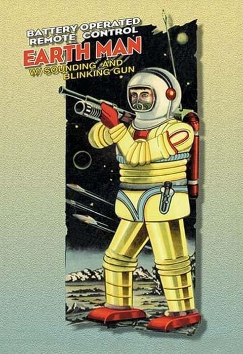 Battery Operated Earth Man - Art Print