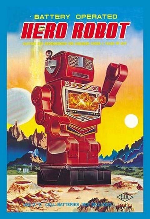 Battery Operated Hero Robot - Art Print