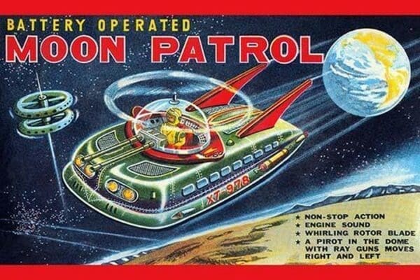 Battery Operated Moon Patrol XT-978 - Art Print