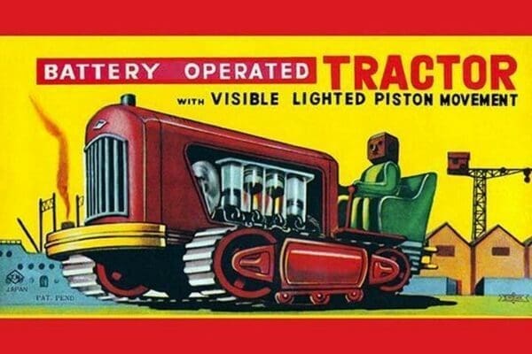 Battery Operated Tractor #2 - Art Print