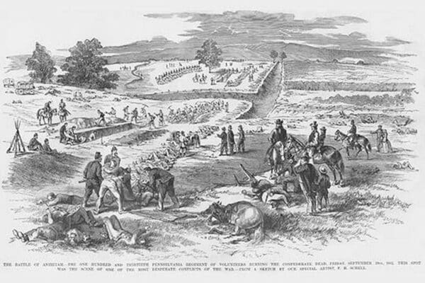 Battle of Antietam by Frank Leslie - Art Print