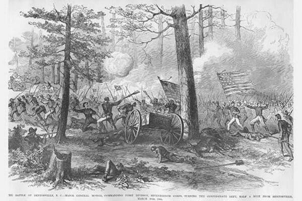 Battle of Bentonville by Frank Leslie - Art Print