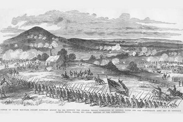 Battle of Cedar Mountain by Frank Leslie #2 - Art Print