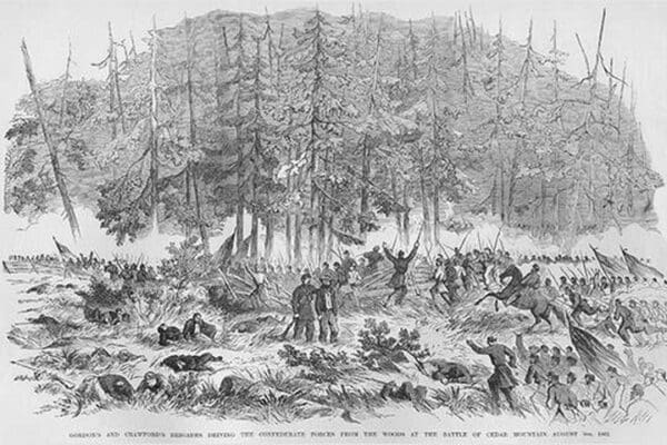 Battle of Cedar Mountain by Frank Leslie - Art Print