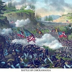 Battle of Chickamauga or Chickamauga Creek - Art Print