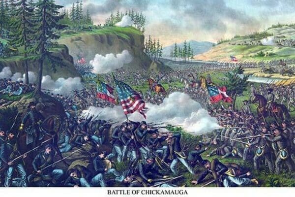 Battle of Chickamauga or Chickamauga Creek - Art Print