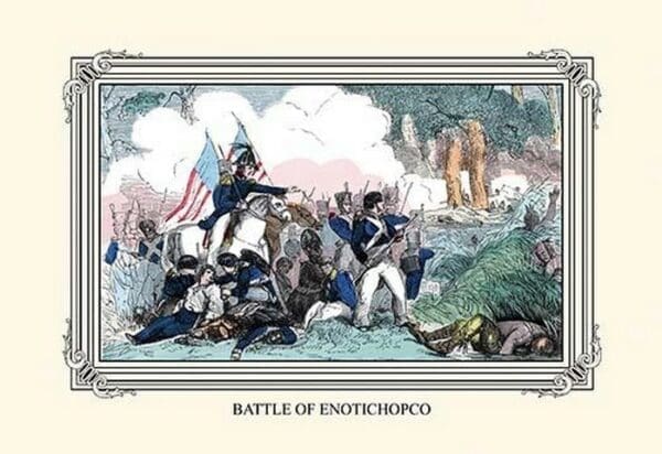 Battle of Enotichopco by Devereux - Art Print