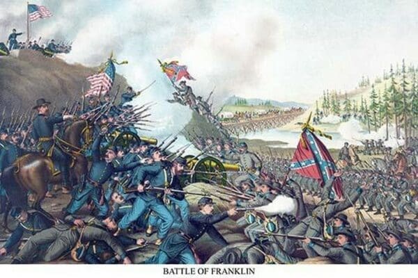 Battle of Franklin AKA The Battle of Harpeth River - Art Print