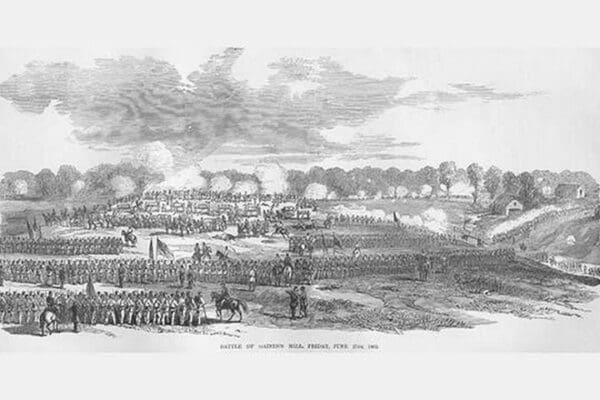 Battle of Gaine's Mill or First Cold Harbor by Frank Leslie - Art Print