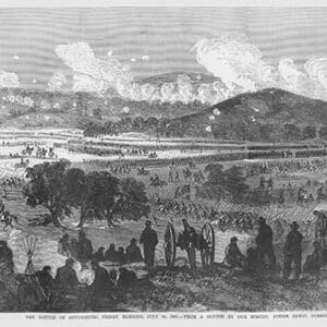 Battle of Gettysburg by Frank Leslie #2 - Art Print