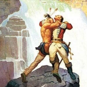 Battle of Glen Falls by N.C. Wyeth - Art Print