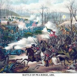 Battle of Pea Ridge or Elkhorn Tavern - Art Print