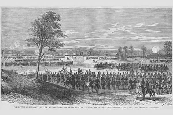 Battle of Pleasant Hill by Frank Leslie - Art Print