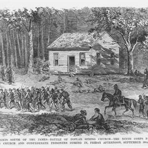 Battle of Poplar Spring Church by Frank Leslie #2 - Art Print