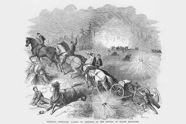 Battle of South Mountain or Boonsboro Gap by Frank Leslie - Art Print