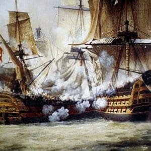 Battle of Trafalgar by Louis Philippe Crepin - Art Print