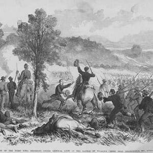 Battle of Wilson's Creek by Frank Leslie - Art Print