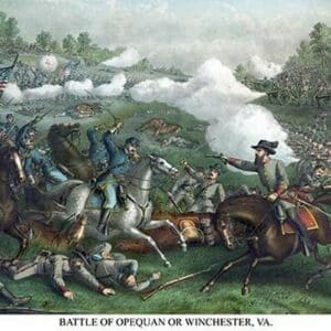 Battle of Winchester or Opequon - Art Print