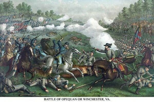 Battle of Winchester or Opequon - Art Print