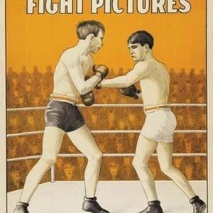 Battling Nelson vs. Ad Wolgast - Art Print