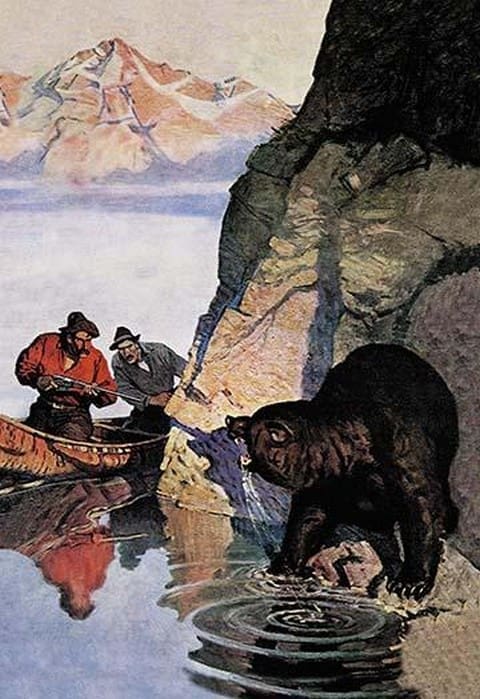 Bear Ambush by N.C. Wyeth - Art Print