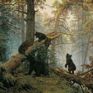 Bears in the Forest Morning by Ivan Shishkin #2 - Art Print