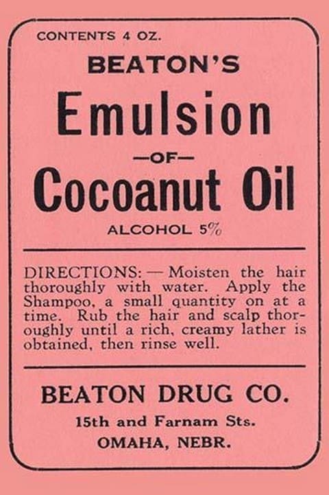 Beaton's Emulsion of Cocoanut Oil - Art Print