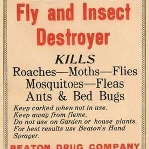 Beaton's Fly and Insect Destroyer - Art Print