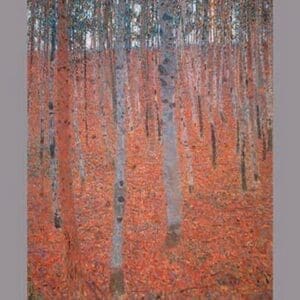 Beech Forest by Gustave Klimt - Art Print