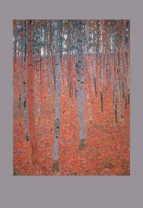 Beech Forest by Gustave Klimt - Art Print