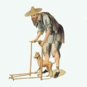 Beggar with a Dog by George Henry Malon - Art Print