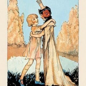 Betsy and Ozma by John R. Neill - Art Print