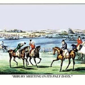 Bibury Meeting in its Paly Days by Henry Thomas Alken - Art Print