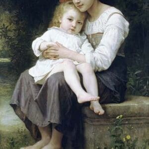 Big Sis by William Bouguereau - Art Print