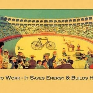 Bike to Work by Wilbur Pierce - Art Print